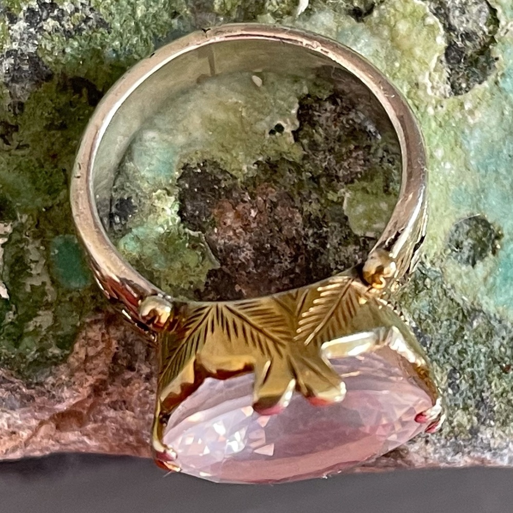 White Topaz Sterling Silver Statement Ring - image 4